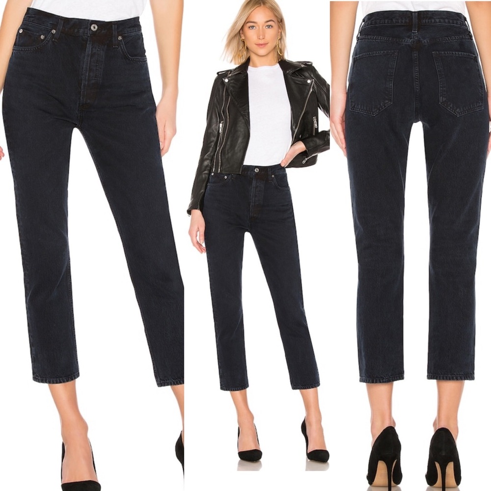 AGOLDE High Rise Cropped Jean